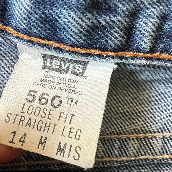 Levis 560 vintage cut off jean shorts - Picture 2 of 4